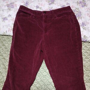 High rise corduroy skinny jeans